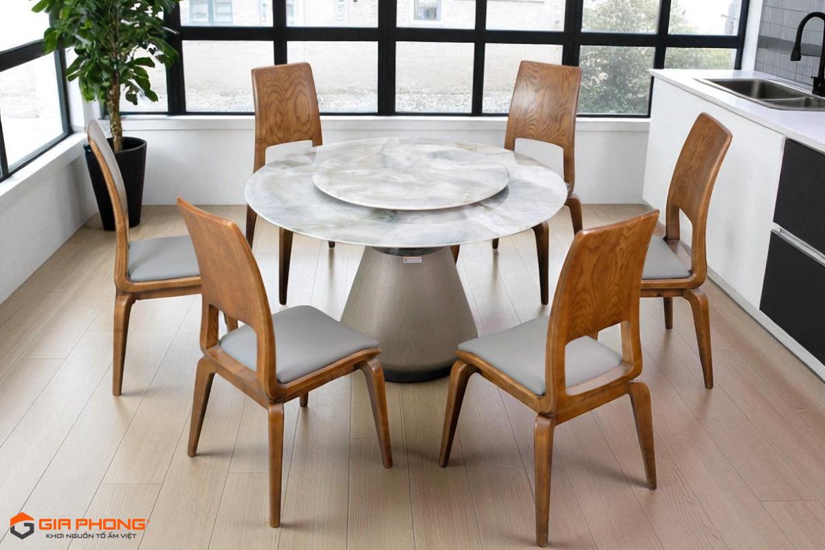 Ghế sồi pmoc nệm tựa chiếc lá 2