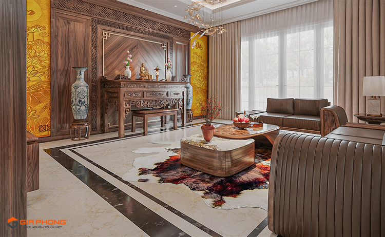 Sofa gỗ óc chó Corina
