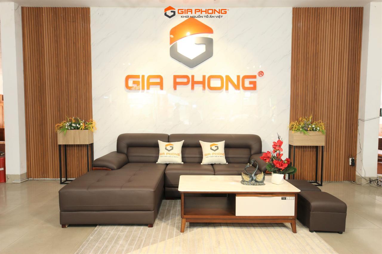Sofa da tay bọc gỗ SF019
