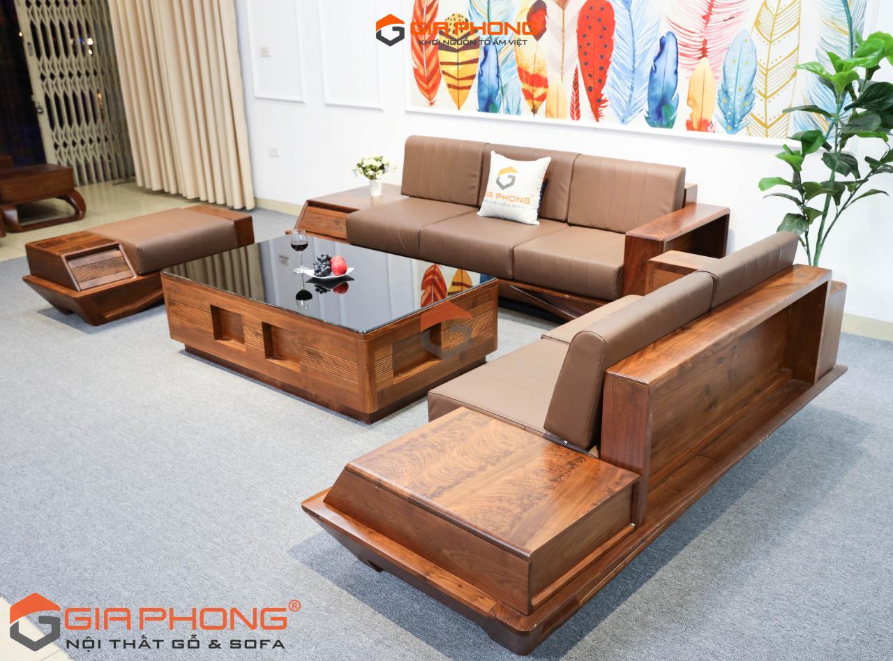 Sofa Gỗ Óc Chó Vãng Thuyền